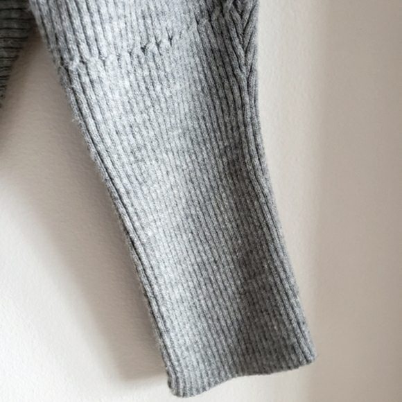 Andrea Jovine Grey Cropped Long Sleeve Lightweight Ultra Soft Structure Fit W-L - Picture 3 of 8